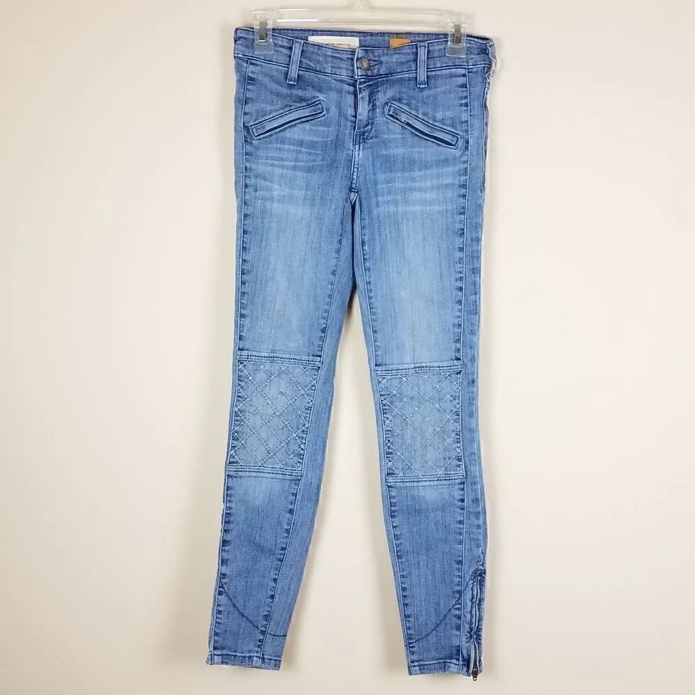 Pilcro and The Letterpress Anthropologie Skinny Cropped Jeans Size 26